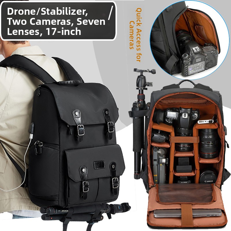 Drone Camera - Tas Kamera DSLR Profesional Ransel Kapasitas