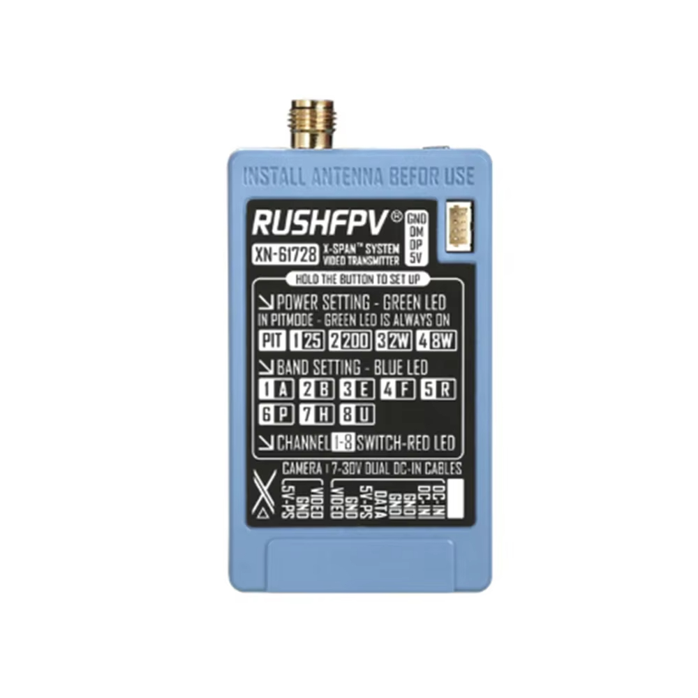 RUSHFPV 6.1‑7.2G 8W X61728 VTX - Drone Transmitter ulasan dan harga