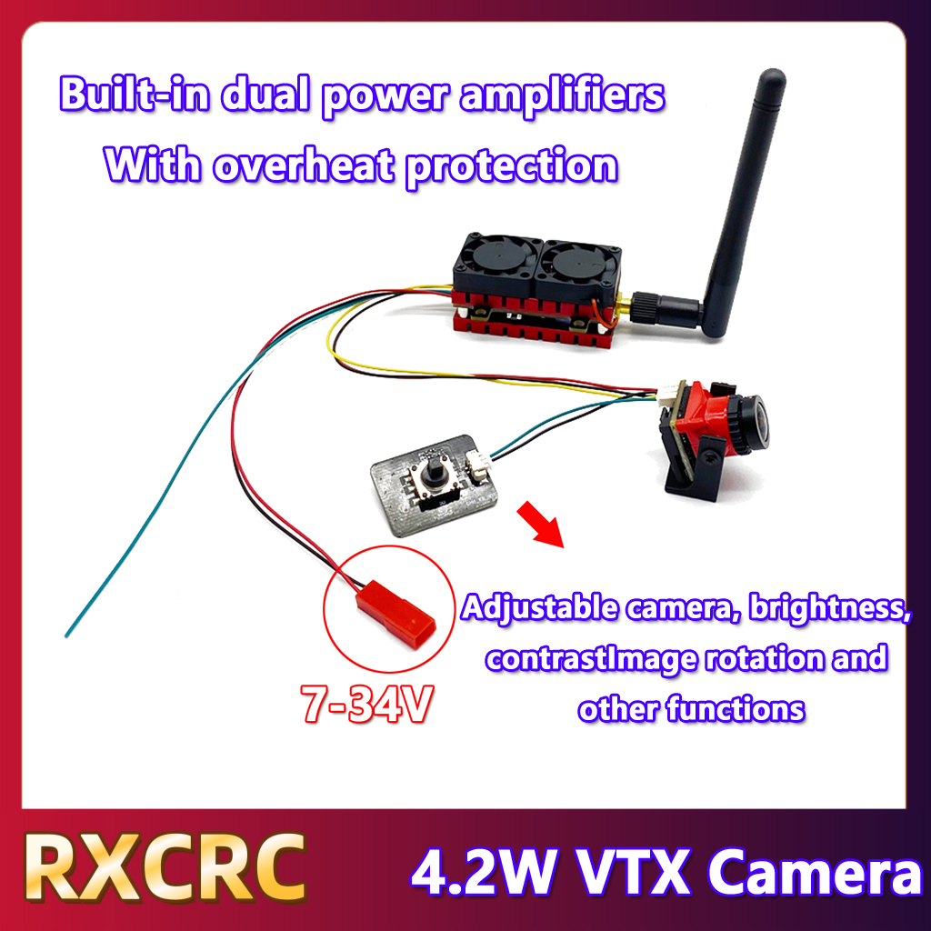 RXCRC 5.8G 48CH 4.2W Pemancar  - Drone Transmitter ulasan dan harga