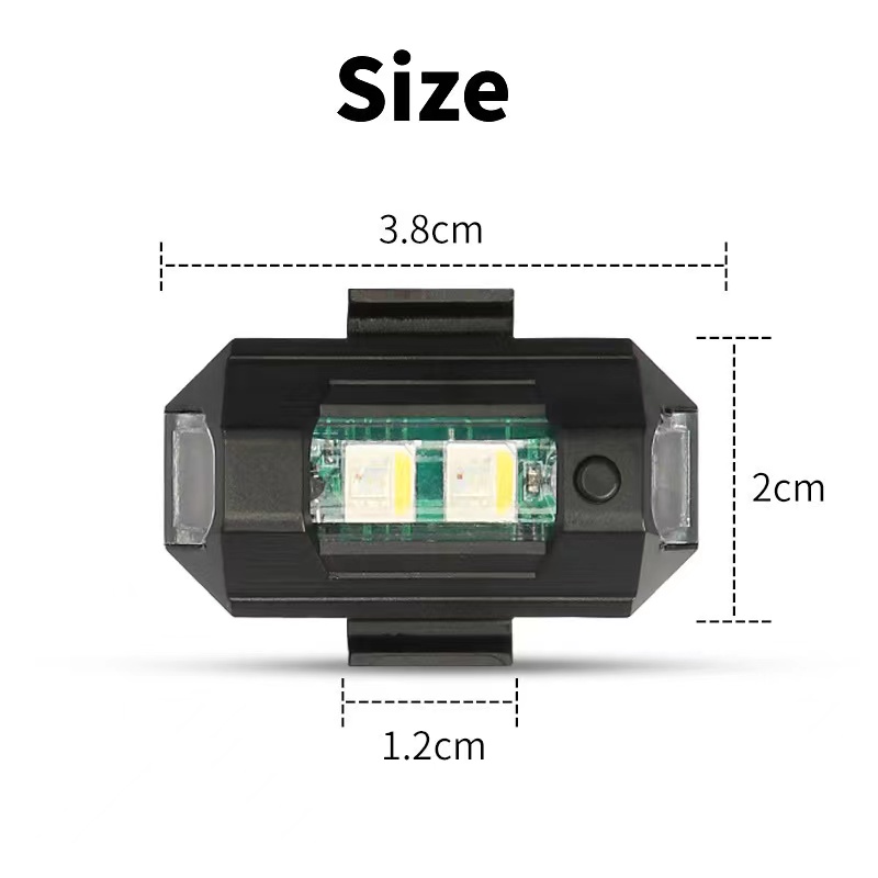 Lampu Sepeda Motor Lampu Strob - Drone Led Light ulasan dan harga