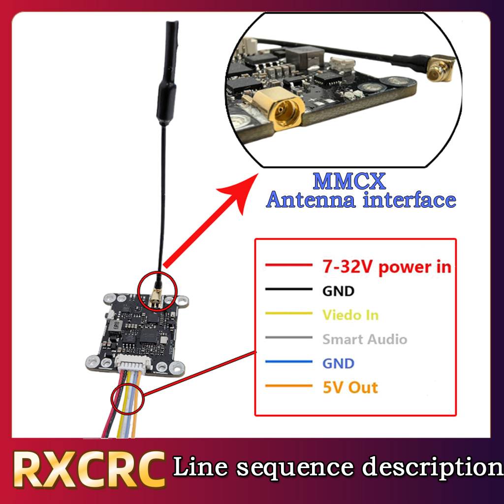 Modul RXCRC 5.8G 48CH 1.6W VTX - Drone Transmitter ulasan dan harga