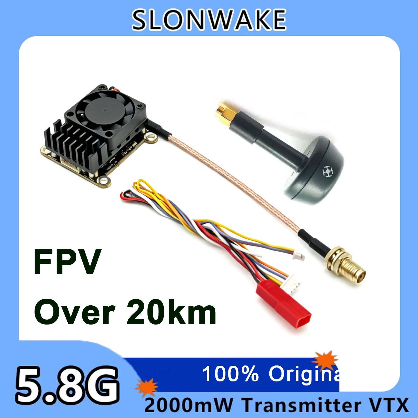 Pembaruan baru 5.8Ghz 2W VTX F - Drone Transmitter ulasan dan harga