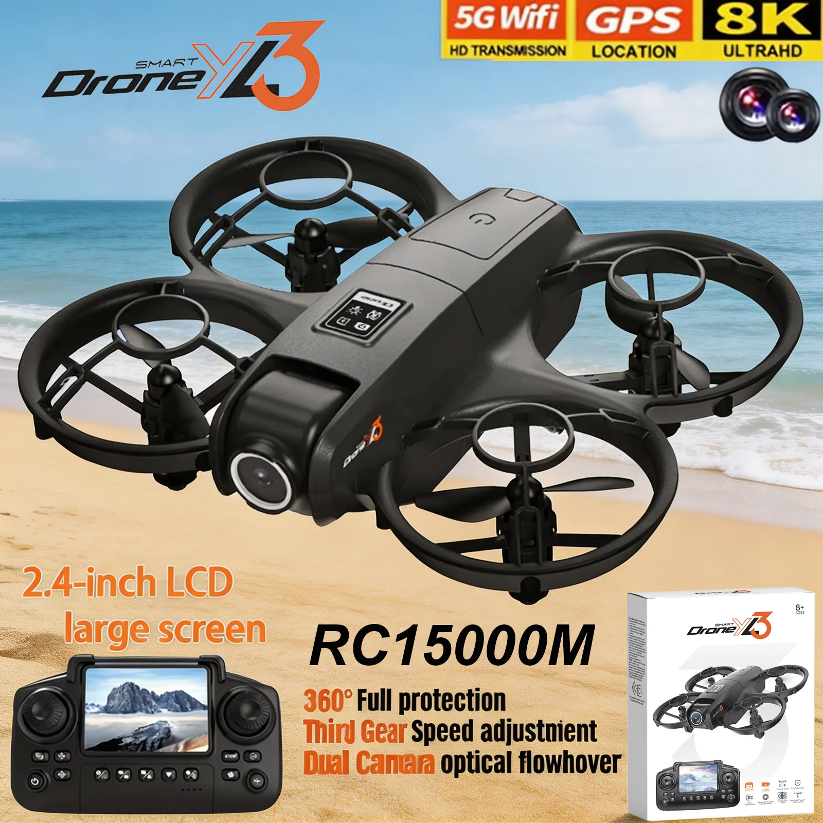 Drone RC YL3 Baru 8K 1080P Sud - Drone Gps Mount ulasan dan harga